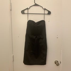 Mango black mini dress